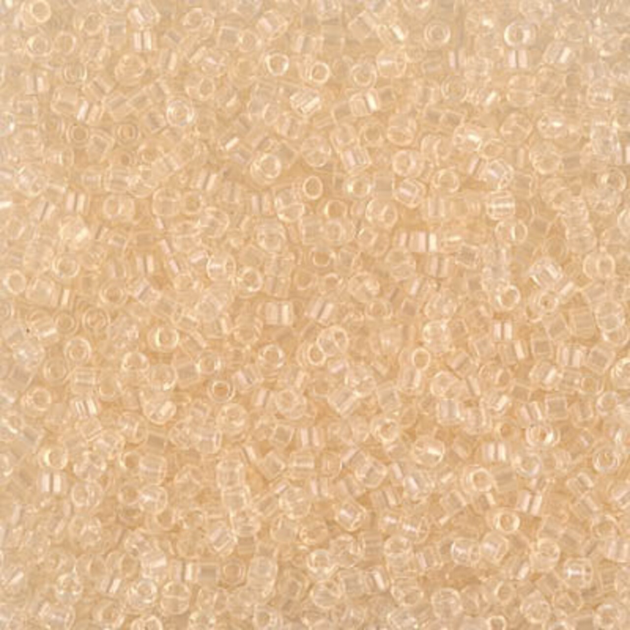 Miyuki Delica Bead 11/0, DB1409, Transparent Pale Beige, 5 grams